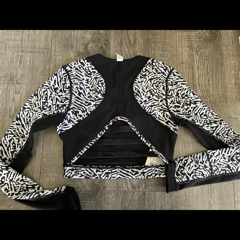 lululemon athletica Black and White Swim Top
